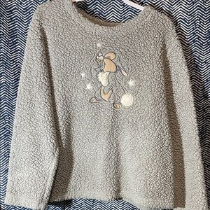 Disney Gray Textured Women's Sweater